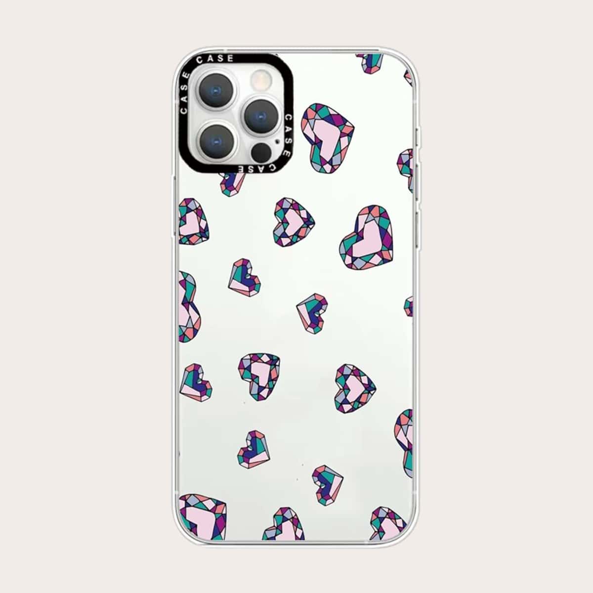 

Heart Pattern Phone Case, Multicolor