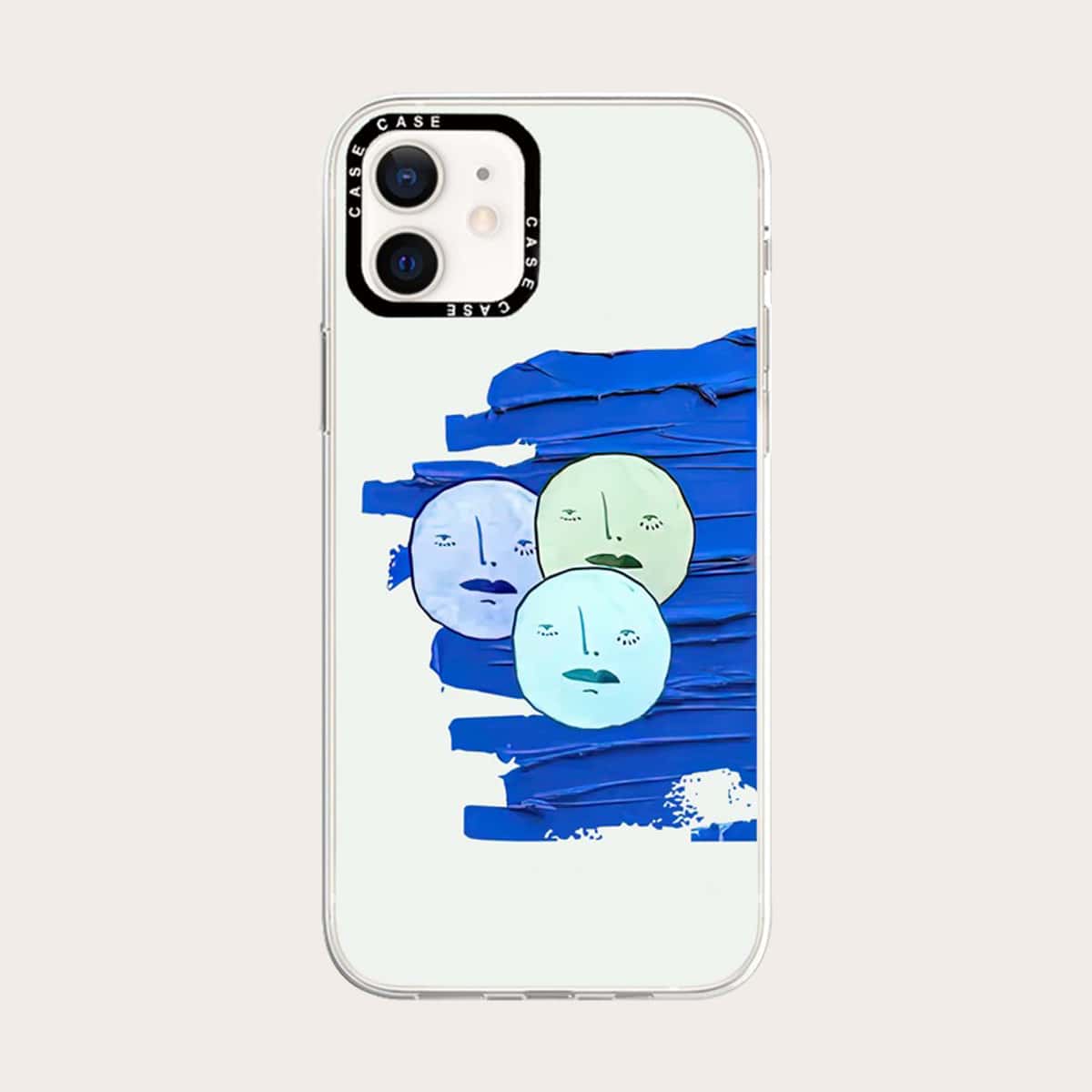 

Face Print Phone Case, Multicolor