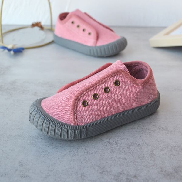 

Toddler Girls Eyelet Design Sneakers, Pink