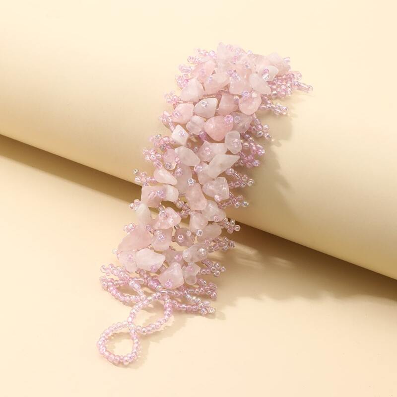 

Crystal Beaded Bracelet, Pink
