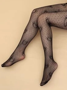 Calcetines Corazón - Negro - Ver 1