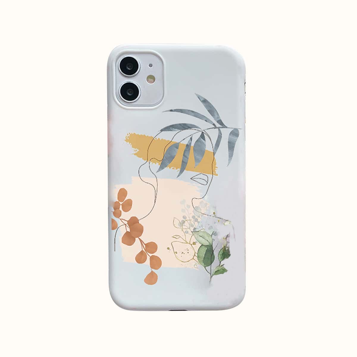 

Plants Print Phone Case, Multicolor