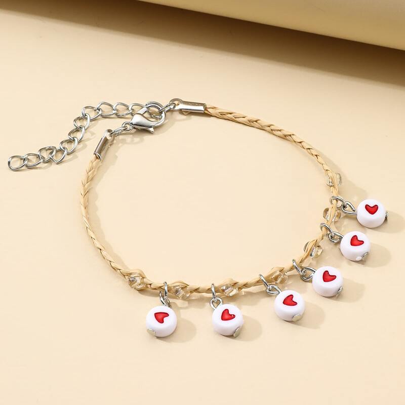 

Heart Decor Bracelet, Multicolor