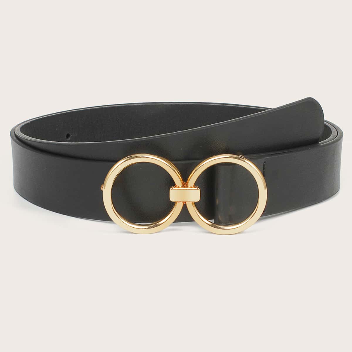 

Ring Buckle Belt, Black