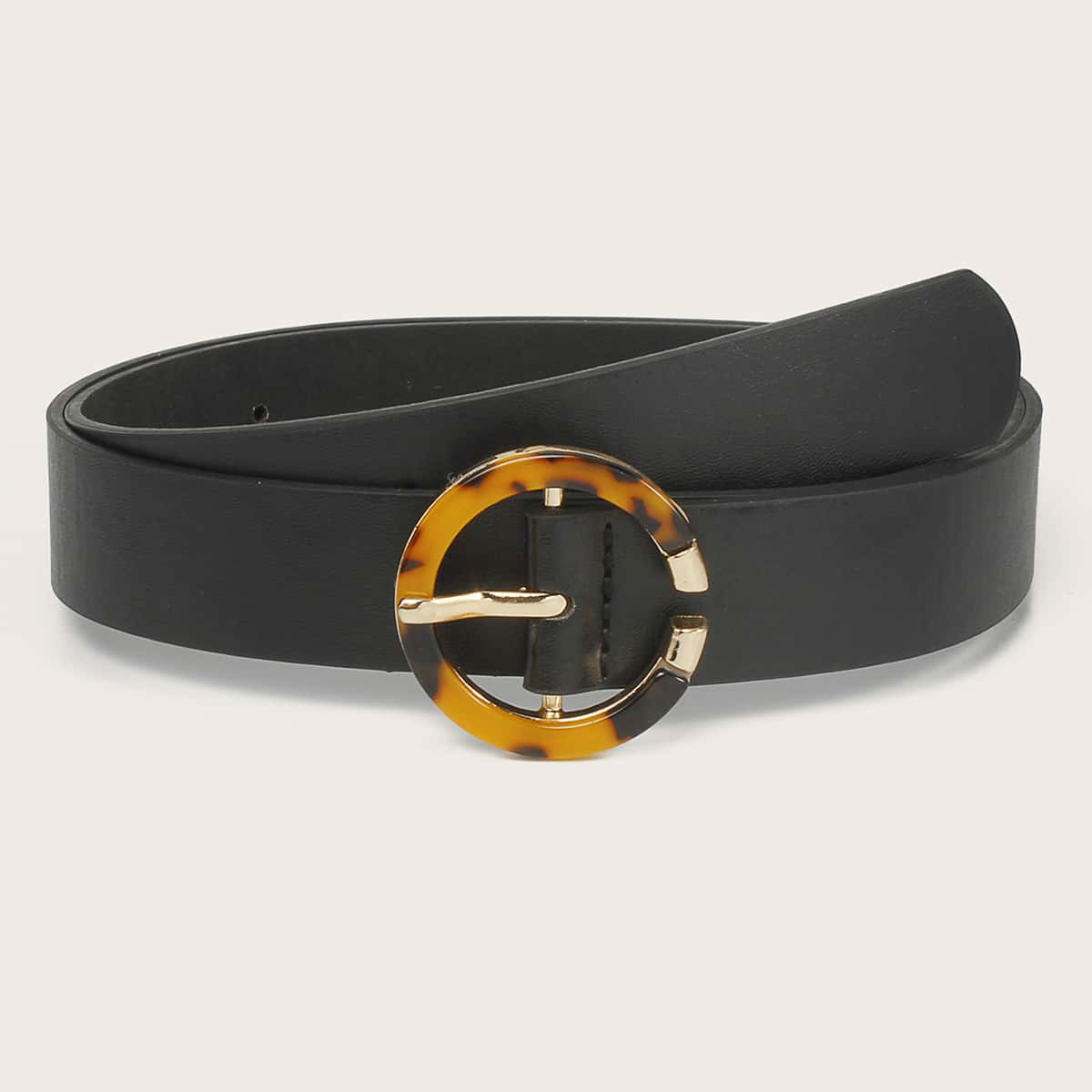 

Ring Buckle Belt, Black