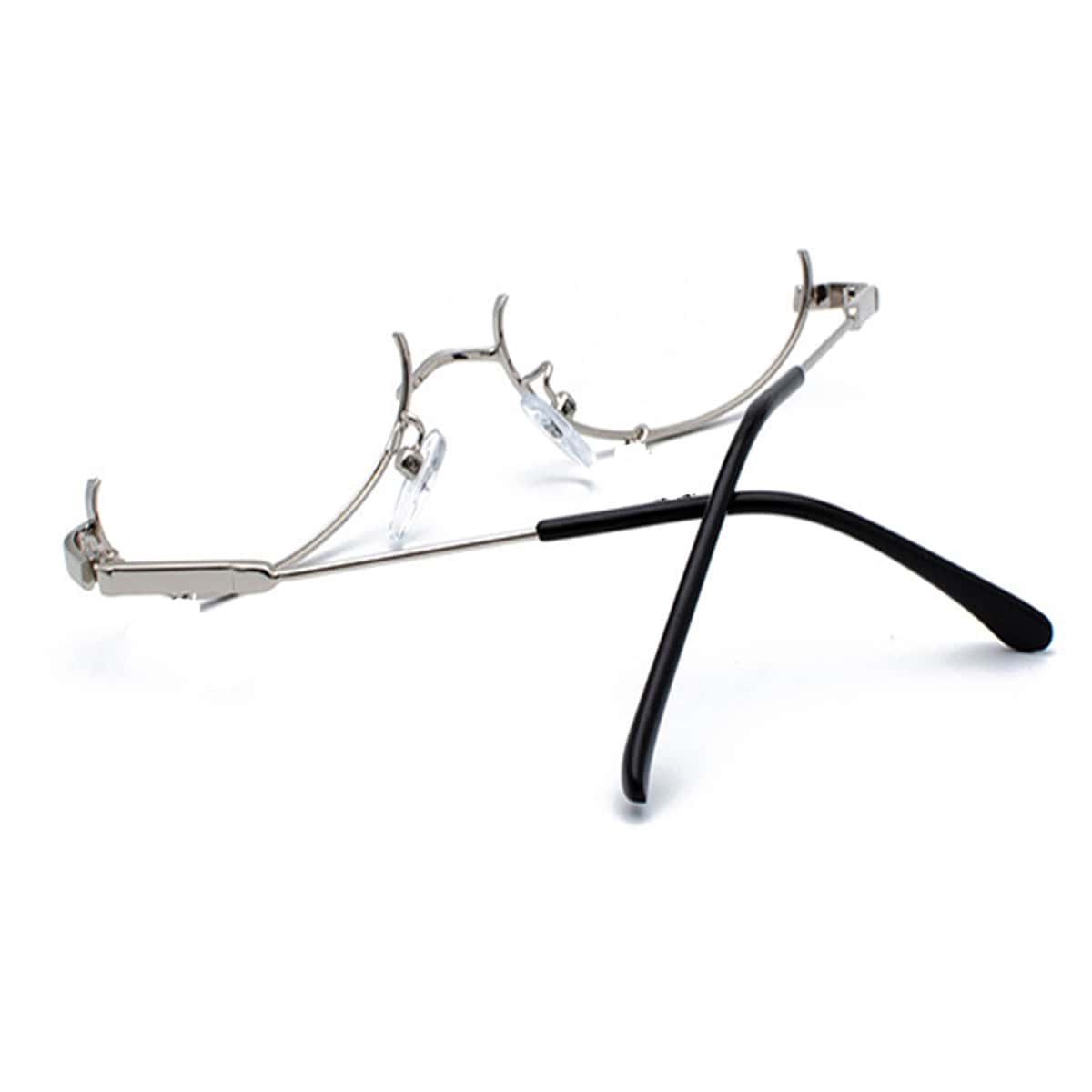 

Scallop Glasses Frame Without Lens, Silver