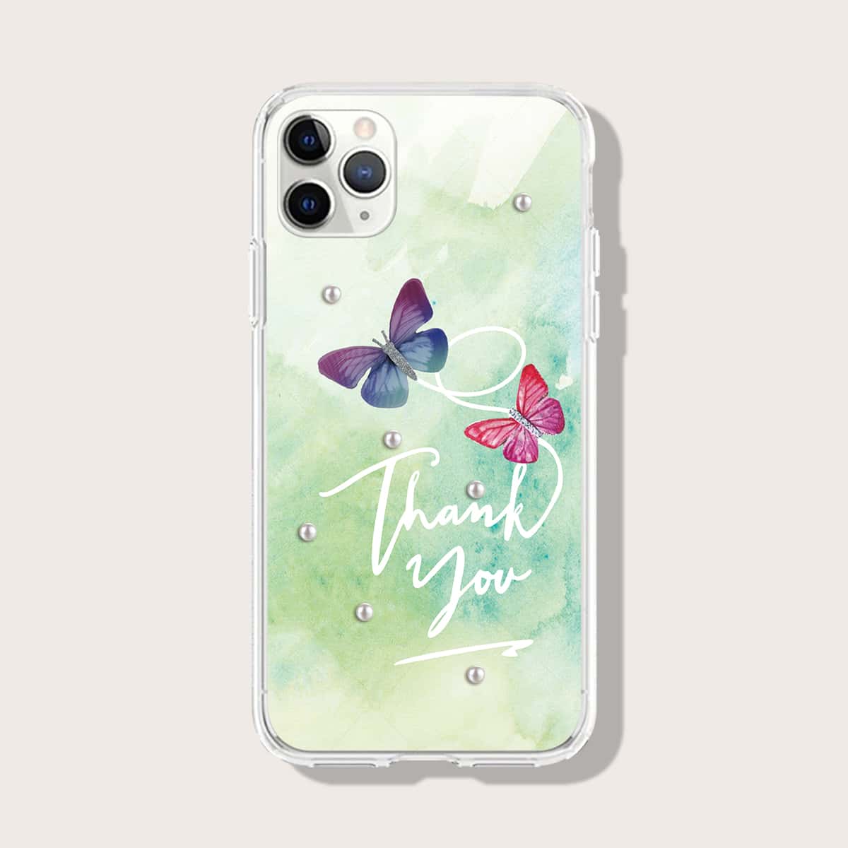 

Butterfly Print Phone Case, Multicolor