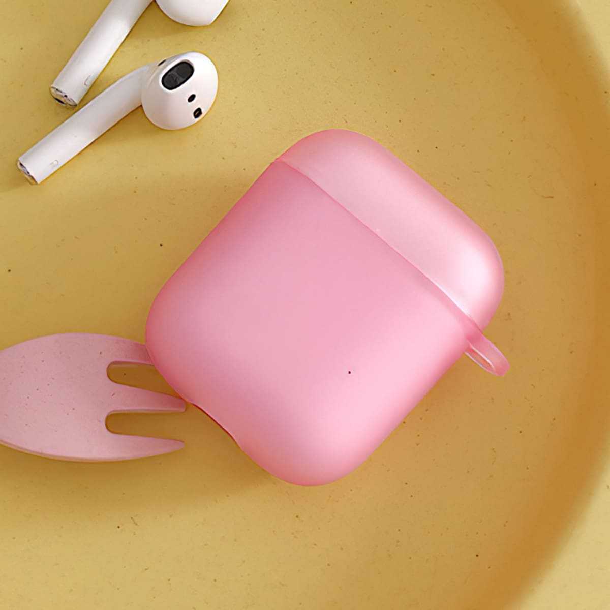 

Simple Solid Airpods Case, Pink