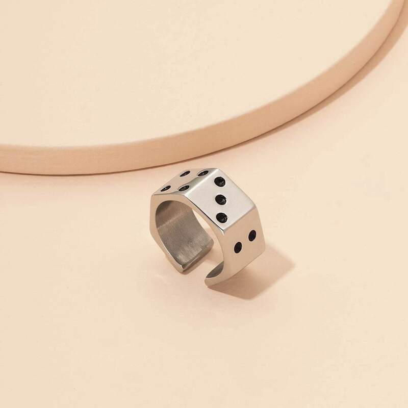 

Dice Design Ring, Silver