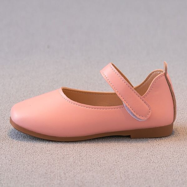 

Girls Velcro Strap Flats, Pink