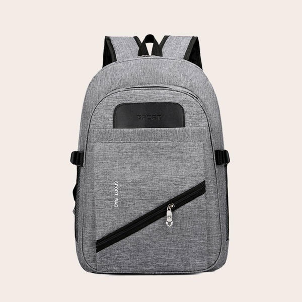 

Men Pocket Front Backpack, Grey