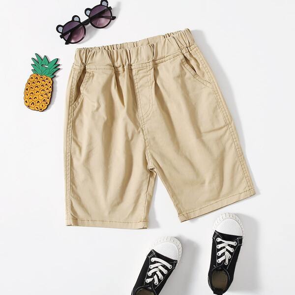 

Toddler Boys Solid Pocket Bermuda Shorts, Khaki