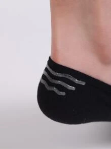 10 Pairs Extremely Comfortable Casual Boat Socks - Black - View 7