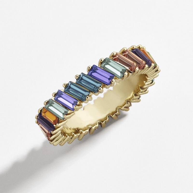 

Gemstone Decor Ring, Multicolor
