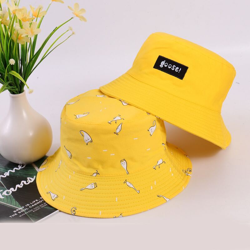 

Cartoon Duck Reversible Bucket Hat, Multicolor