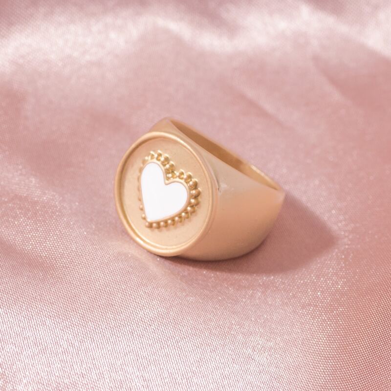 

Heart Design Ring, Multicolor