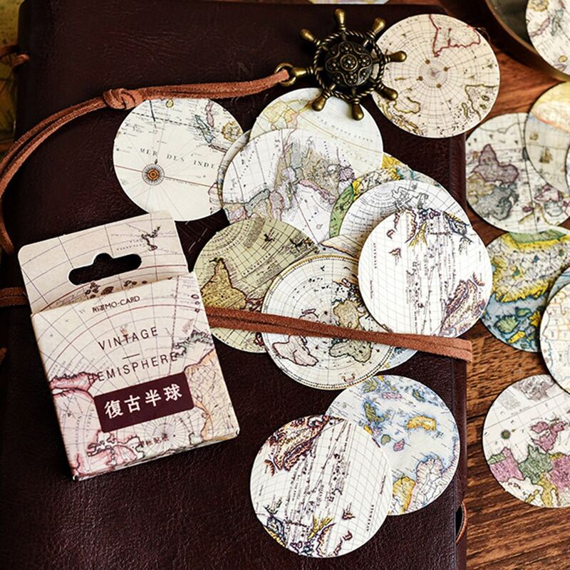 

46pcs World Map Sticker, Multicolor