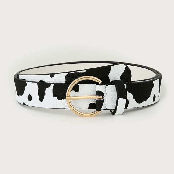 

Cow Print Belt, Multicolor