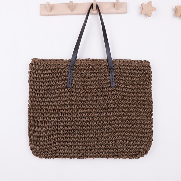 

Large Capacity Tote Bag, Brown