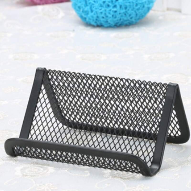 

1pc Business Card Holder, Black