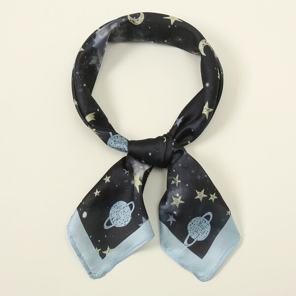 

Galaxy Print Bandana, Multicolor