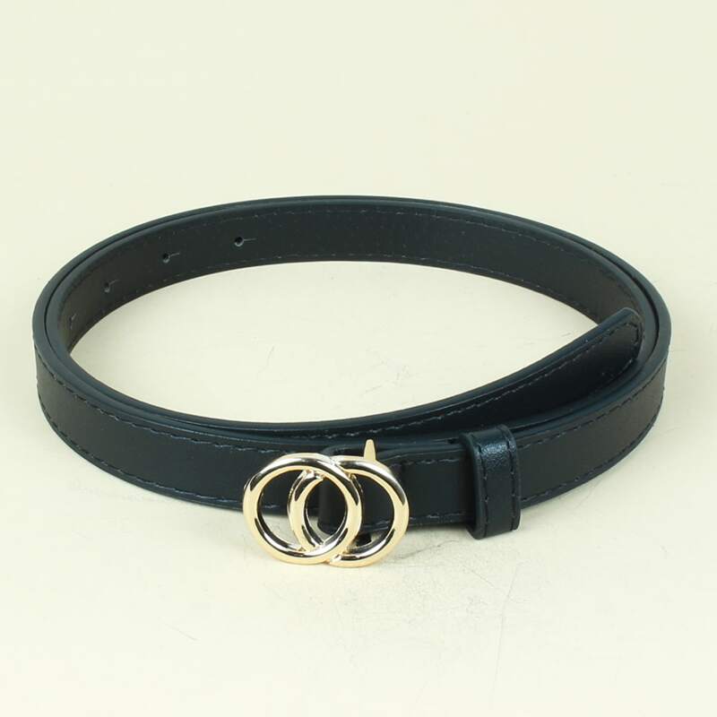 

Ring Buckle Belt, Black