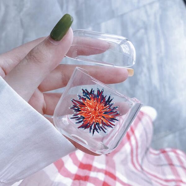 

Floral Print Clear Case For Airpods
