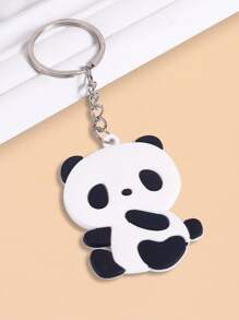 卡通貓熊鑰匙扣 - 彩色 - 查看 2