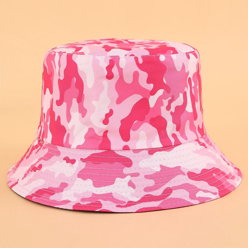 

Camo Bucket Hat, Rose red