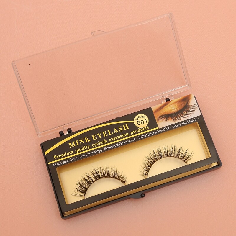 

1pair Volume Eyelashes, Black