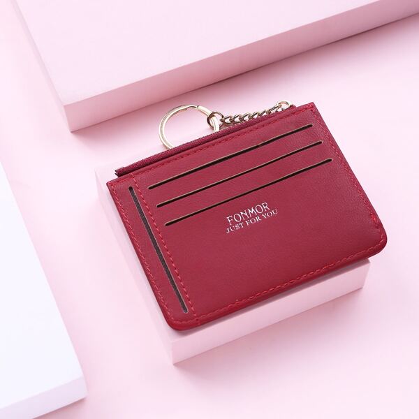 

Letter Graphic Card Holder, Red