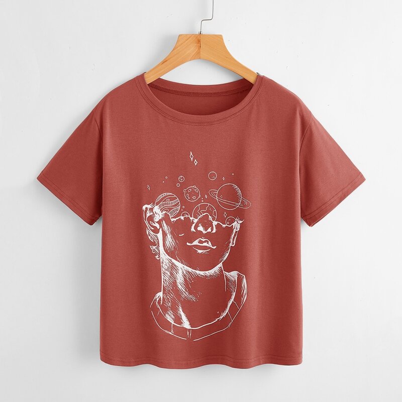 

Figure Graphic Tee, Redwood
