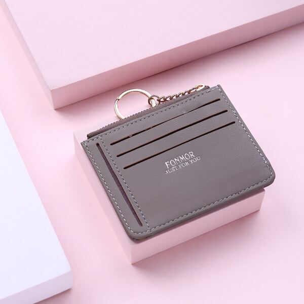 

Letter Graphic Card Holder, Grey