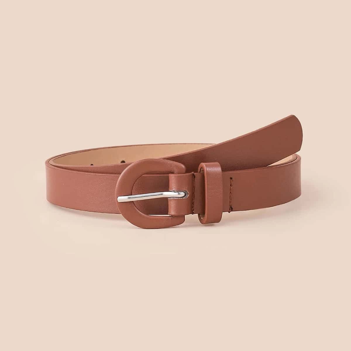 

Ring Buckle Belt, Brown