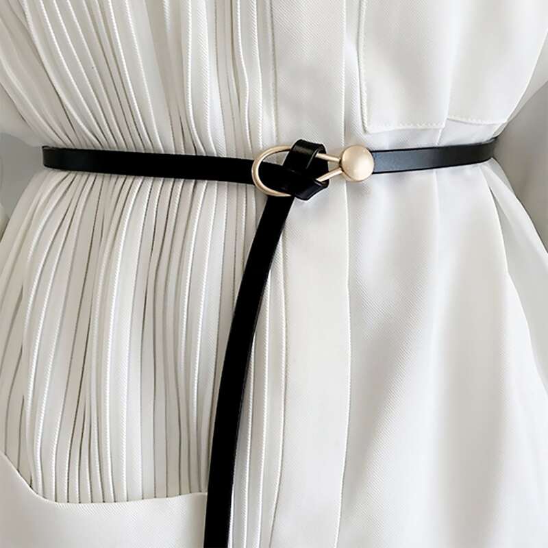 

Knot Skinny Belt, Black