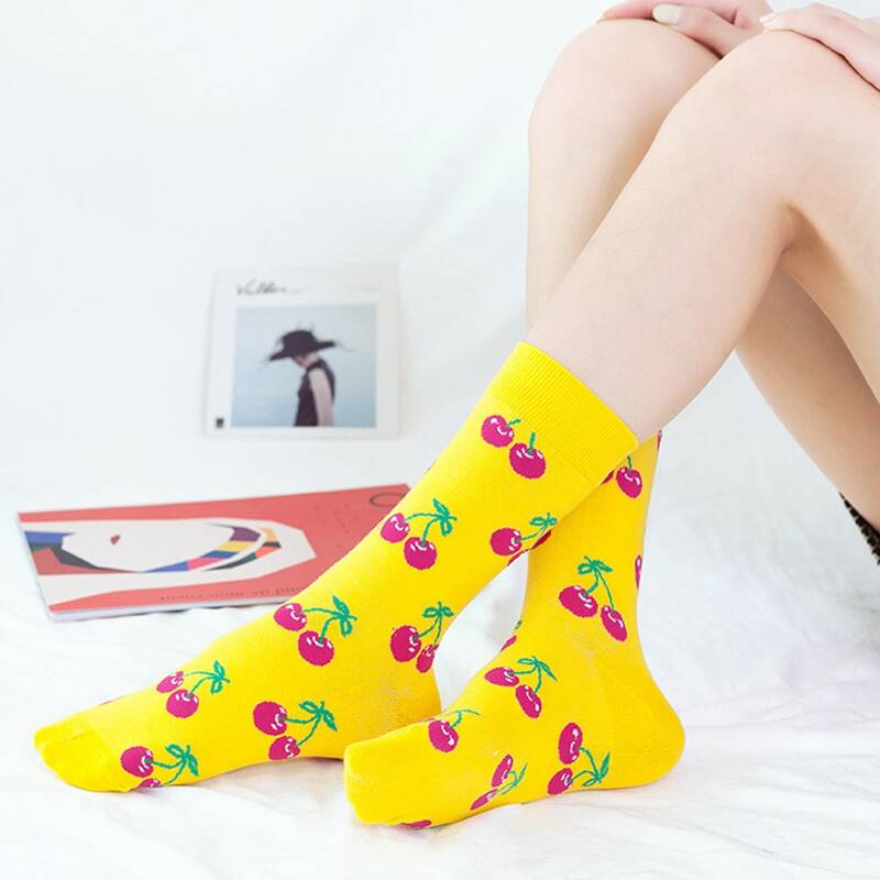 

Cherry Crew Socks, Yellow