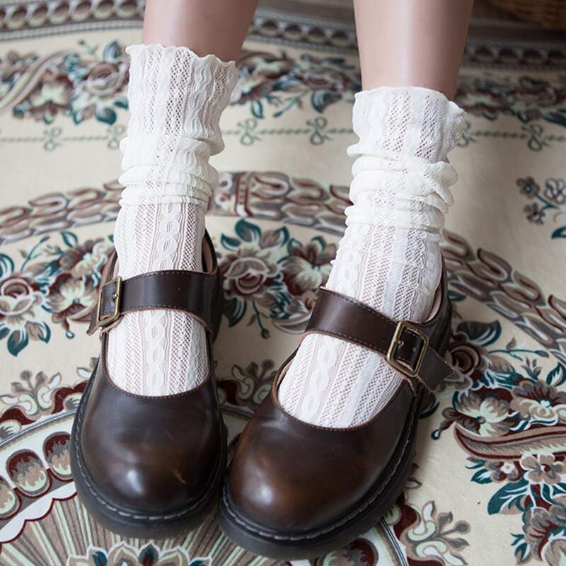 

Solid Crew Socks, White