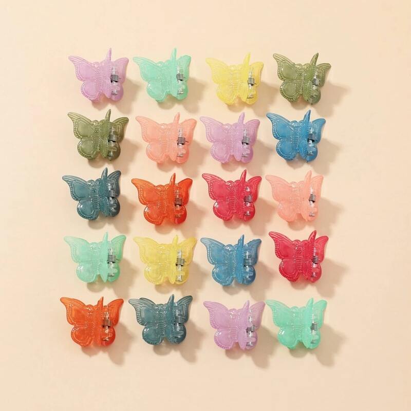 

20pcs Random Butterfly Hair Claw, Multicolor