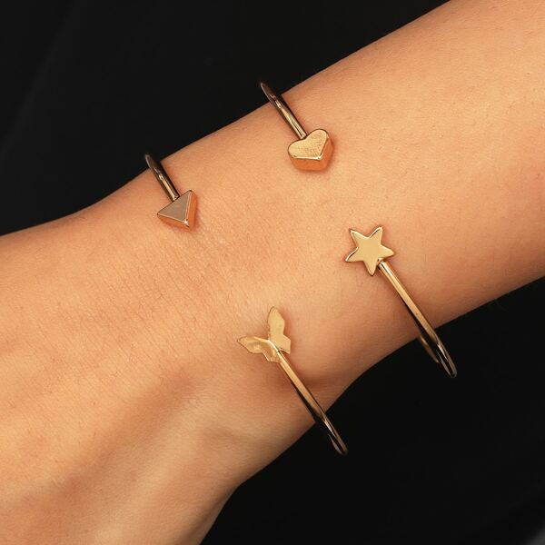 

2pcs Cuff Bangle, Gold