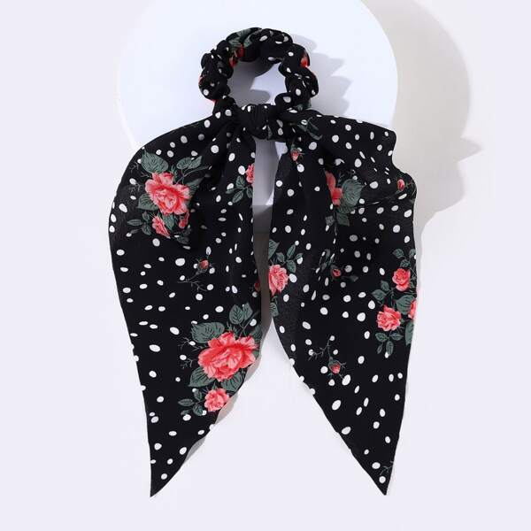 

Floral Print Scarf Hair Tie, Multicolor