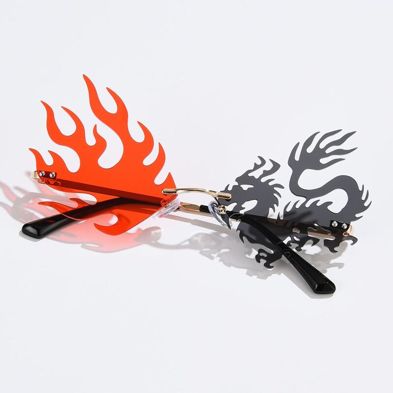 

Flame & Dragon Frame Sunglasses