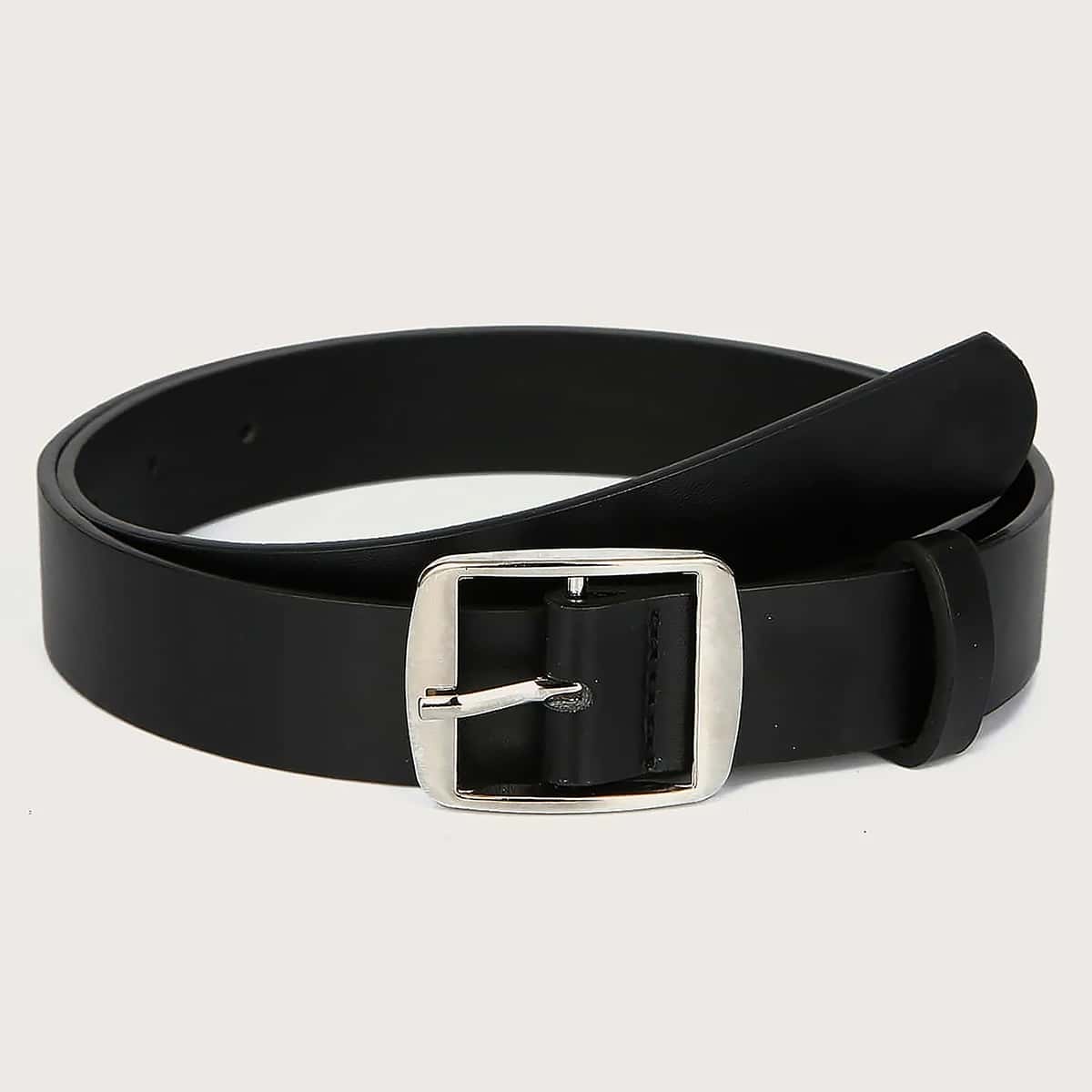 

Square Buckle Belt, Black