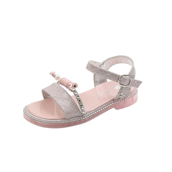 

Girls Glitter Decor Sandals, Pink