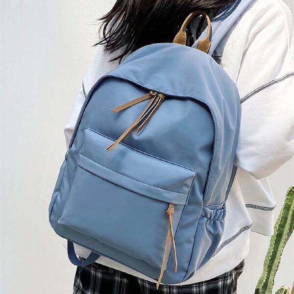 

Minimalist Pocket Front Backpack, Blue