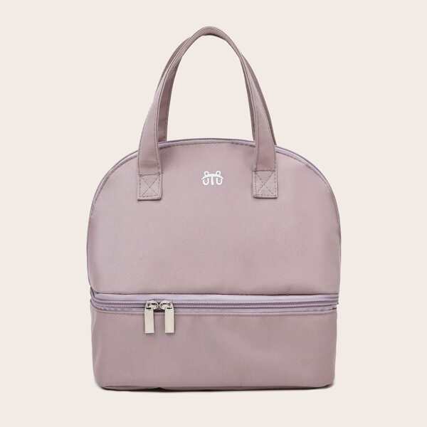 

Zip Around Dome Bag, Mauve purple