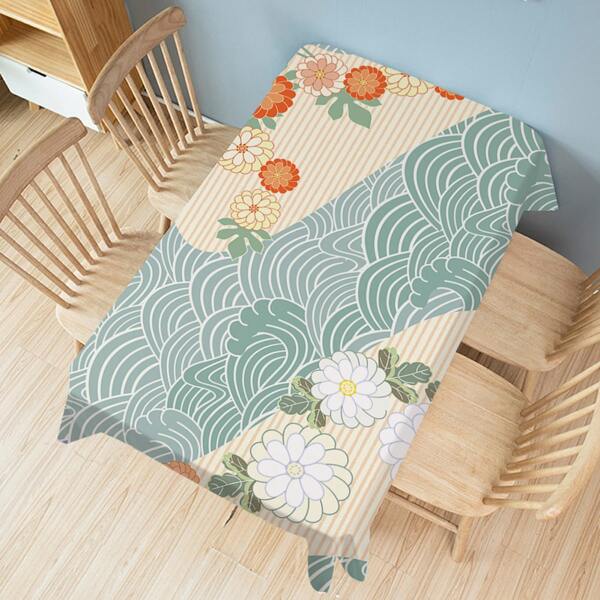 

Flower Print Tablecloth, Multicolor