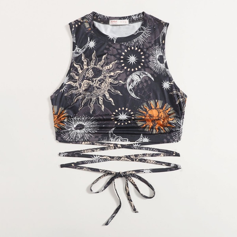 

Sun & Moon Graphic Tank Top, Multicolor