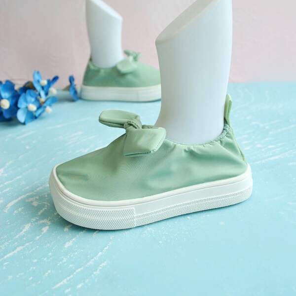 

Toddler Girls Bow Decor Flats, Green