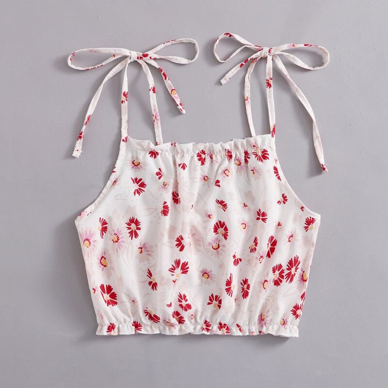 

Ditsy Floral Tie Shoulder Cami, Multicolor