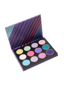 SHEGLAM Chill Track Palette 12-Clolor Shimmer Metallic Matte Eyeshadow Palette Bold Color Long Lasting Ultra Pigmented Blendable Styling Eyeshadow Brand Beauty Makeup Face Paint Cosmetic For Women Girls Perfect For Winter Spring Ideal For Y2K Fancy Fashion Suitable For Birthday Gift Party Ready Best Color - Chill Track - View 8